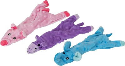 jack and vanilla 2 puppyspeeltjes pluche met piep flatties 50 cm