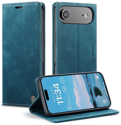 CaseMe Hoesje - Geschikt voor iPhone Air Hoesje - CaseMe 013 Book Case - Blauw