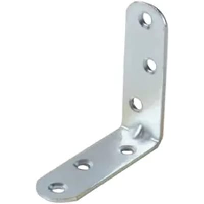 Alberts Hoekanker - Verzinkt Staal - Afgeronde Uiteinden - 60x60x19mm - 4 Stuks
