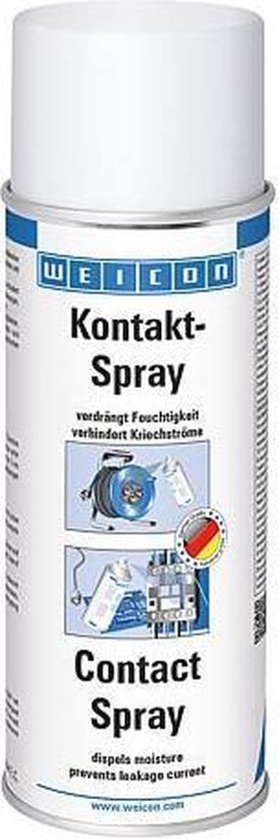 WEICON Contactspray 400 ml Onderhoud en bescherming van elektronische contacten transparant