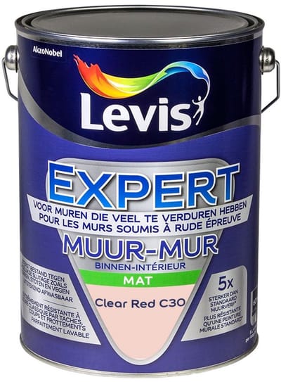 Levis - Expert Muur Binnen Mix - Clear Red C30 - Mengverf - 5 L