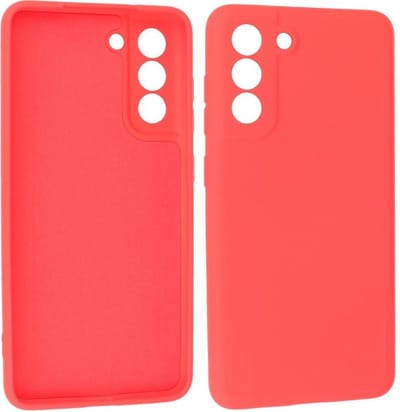 Hoesje Geschikt voor de Samsung Galaxy S21 FE - Fashion Color Backcover Telefoonhoesje - Rood