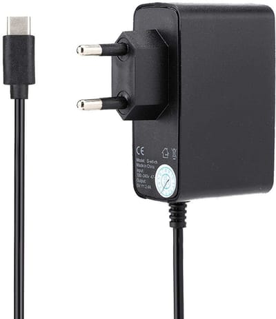 Allecto - Power Supply - Nintendo Switch Oplader - Compact en Draagbaar - Zwart - DC 5V/2.4A Adapter - Geschikt voor Game Consoles - Adapter voor S...
