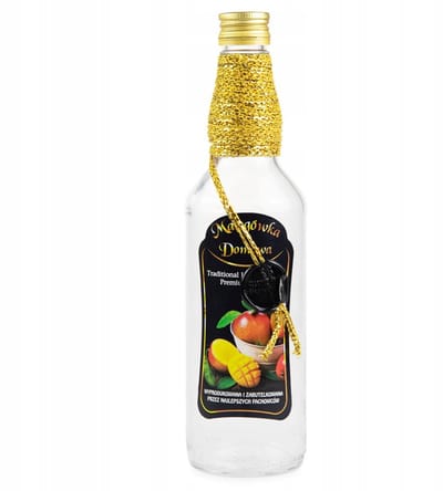 Bimberek - Decoratieve Fles - 500ml - Glas - Met Sieraadtouw