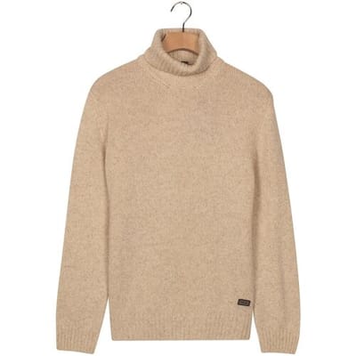 Baileys Trui High Rollneck Faux Uni Wool Blend Marshmallow / male