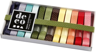 Creotime Lint collectie, b: 10 mm, kleuren assorti, 12x1 m
