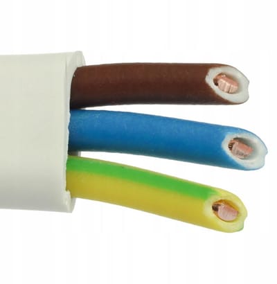 Platte installatiekabel voor vochtige ruimtes 3 x 1,5 mm²