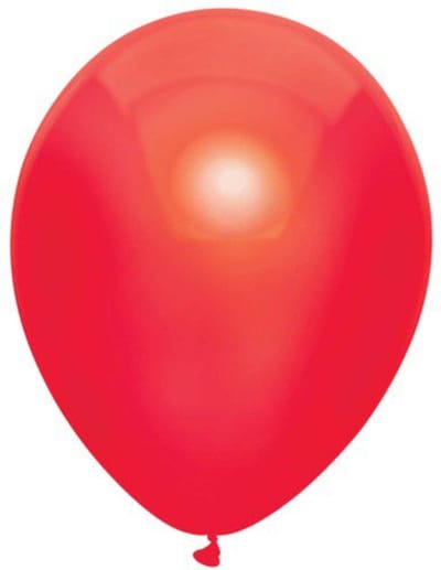 Ballonnen metallic rood - 30 cm - 50 stuks