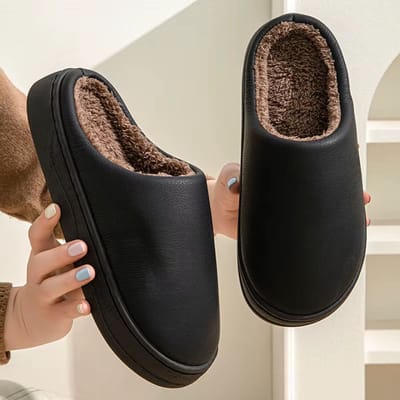 Warme Waterdichte Winter Pantoffels Maat 38 voor Dames en Heren – Antislip Katoenen Huispantoffels met Dikke Zool | Comfortabele Slippers voor Binnen en Buiten