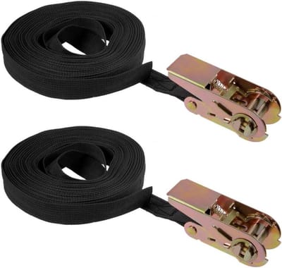 Ratel Vastbinden Sjorriem - Vrachtriem Spanband - Vracht Zekeren - Tot 250 kg - 45 m x 25 mm - Rood