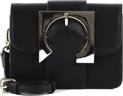 SEIDENFELT MANUFAKTUR Avondtas Schoudertas SFM221 Crossbag Black / Gold Zwart