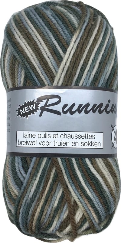 Lammy yarns New Running 4 - beige bruin (908) - 1 bol sokkenwol - pendikte 3 -4 mm- 50 grams