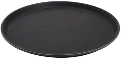 APS Dienblad - Fastfood Dienblad - Zwart - Vaatwasserbestendig - Breukvast - Stapelbaar - H 2 cm - Ø 35,5