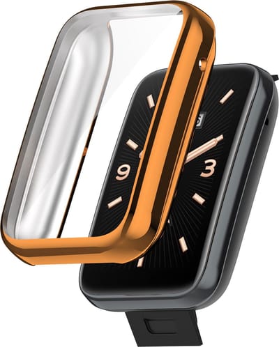 By Qubix - TPU case - Rosé goud - Geschikt voor Xiaomi Mi Band 7 Pro - (volledig beschermd)