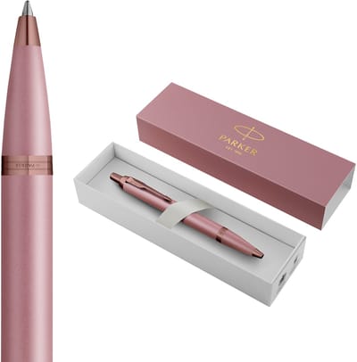 Parker IM-balpen | Finishing Touch-collectie | lichtpaarse afwerking | medium | blauw | geschenkverpakking