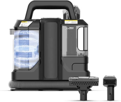 QIN® Vlekkenreiniger - Vlekkenreinigers - Tapijtreiniger Machine - Vlekkenreiniger Bank - Zwart - 30cm x 26cm x 16cm