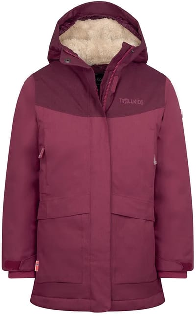 Trollkids Oslo Coat Pro Jas Rood,Paars 128 cm Meisjes