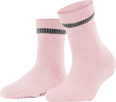 FALKE Cuddle Pads Noppen op de zool katoen wol huissokken dames roze - maat 35-38