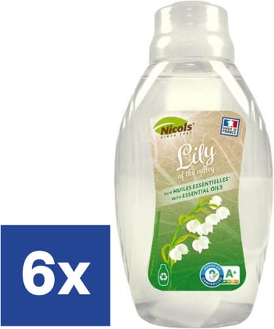 Nicols Lily Of The Valley Luchtverfrisser met wiek - 6 x 375 ml