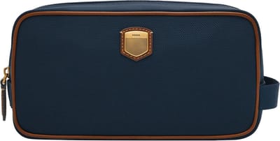 FOSSIL Cosmetische tas Hayes Cosmetic Bag Navy Donkerblauw