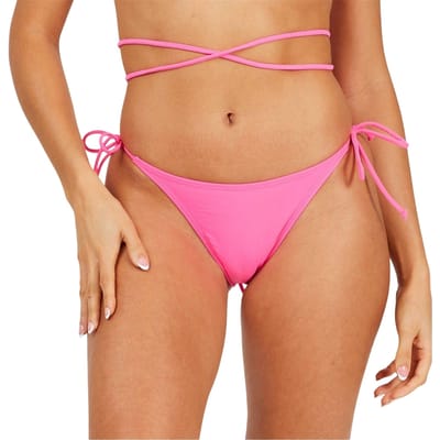 Brave Soul Dames/dames Zijwaartse Bikinibroekjes (Neonroze)