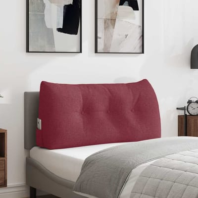 vidaXL - Rugkussen - Wijnrood - 100 - x - 24 - x - 50 - cm - Stof