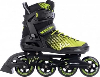 Tempish Wox 84 Skeelers Volwassenen - 4x84mm Wielen - Fitness Inline Skates - Zwart Groen - Maat 38
