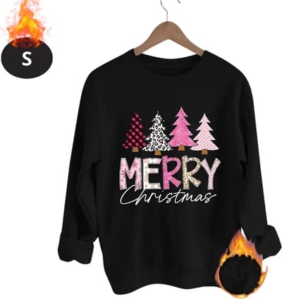 Bovista Kersttrui - Dames - Foute Kersttrui - Christmas Sweater - Kerst Sweater - Christmas Jumper - Pyjama - Zwart - S