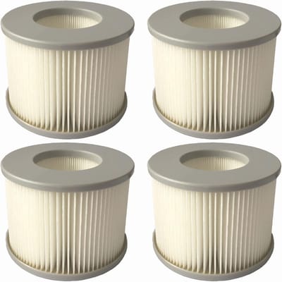 Vervangfilters voor Opblaasbare Whirlpool, 4 Stuks Filterpatronen voor Zwembaden, Waterfilter voor Hot Tub en Spa Modellen