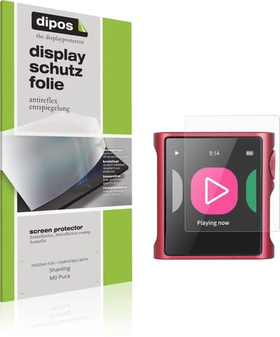 dipos – 4x Matte Beschermfolie geschikt voor Shanling M0 Pura | Krasbestendige & antireflecterende Screenprotector Ultra-Thin