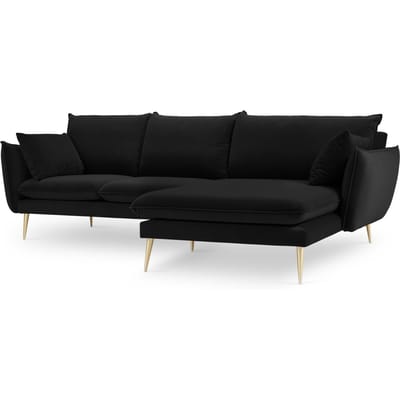 3.5-zitshoekbank Elio rechts velvet | Milo Casa