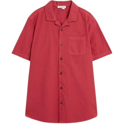 White Stuff Gaddesby Ss Shirt Deep Pink Size: L | Casual Shirts Outlet | Heren | Roze