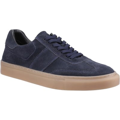 Hush Puppies Riley Suède Heren Navy Suède Sneakers