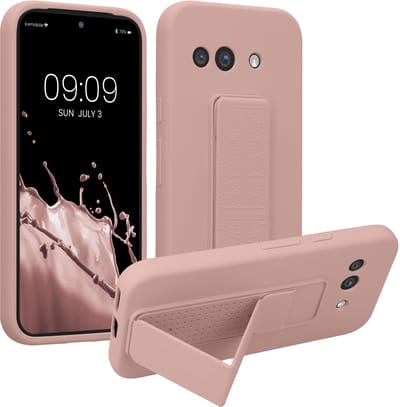 kwmobile back cover voor smartphone - geschikt voor Google Pixel 9a - 1x beschermhoesje van kunststof - In oudroze
