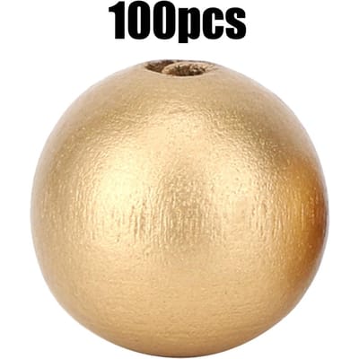 100 Stuks 20mm Waterverf Houten Kralen Kit DIY Materiaal Kralensnoer Sieraden Decoratie Accessoires