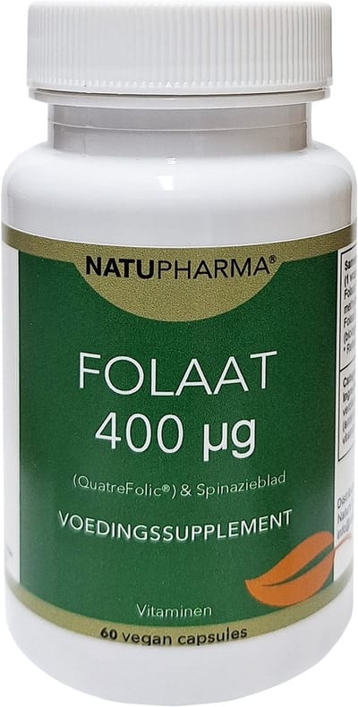 Natupharma Folaat 400 uG - Quatrefolic®60 vegan capsules