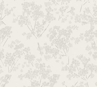 BLOEMETJES BEHANG | Floraal - Wit Grijs - A.S. Création Casual Living