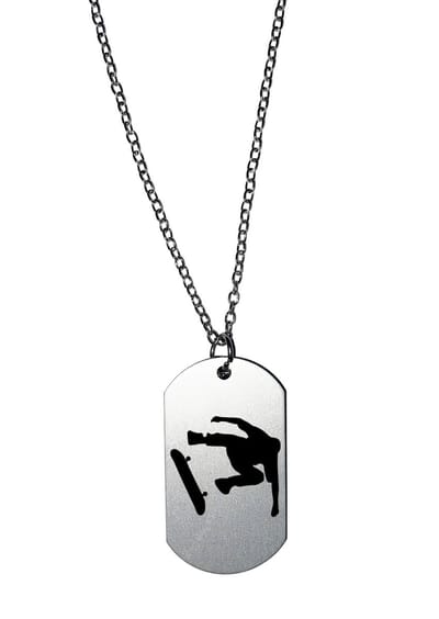Akyol - gepersonaliseerde skateboard ketting - Skateboard - beste skater - cadeau - sport - hobby - skatebaan - jeugdcultuur - freestyle - skate