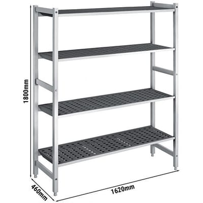 GGM Gastro Aluminium Grundregal - 1620x1800mm - Tragkraft: 900 kg