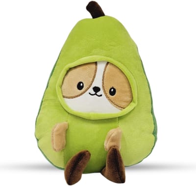 Hond in Avocado Onesie Pyjama Kawaii Pluche Knuffel 20 cm