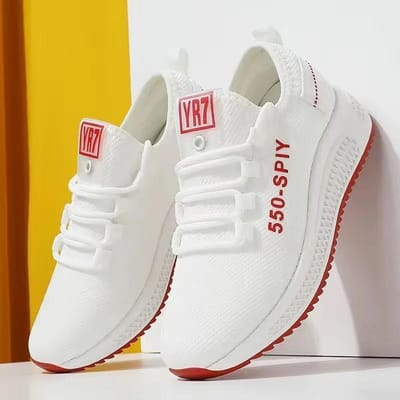 Dames Sneakers Hot Sale Dames Gevulkaniseerde Schoenen voor Buiten Sneakers Air Mesh Wandelen Joggen Trainers Chaussures Femme 38 white