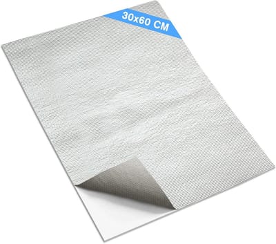 Extra Dikke Aluminiumfolie Isolatiemat voor Verwarming - Sterke Thermische Bescherming (30x60 cm)
