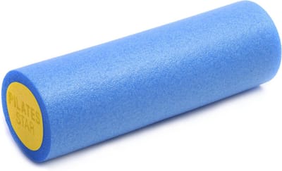 Yogistar Pilates rol - blauw/geel 45 cm Yogablok
