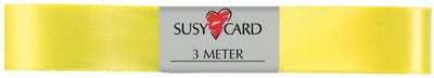 SUSY CARD cadeaulint dubbel satijn, 15 mm x 3 m, rood