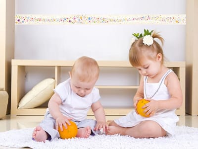 Decoratieve muurstickers, zelfklevend, veelkleurige sterrenrand