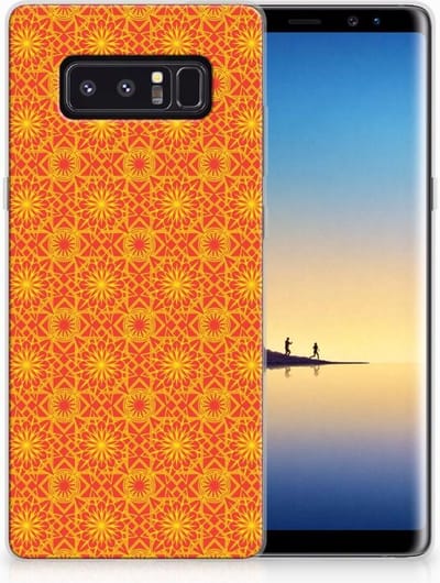 Samsung Galaxy Note 8 TPU bumper Batik Oranje