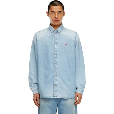 Diesel Simply Overhemd Met Lange Mouwen Blauw L Man