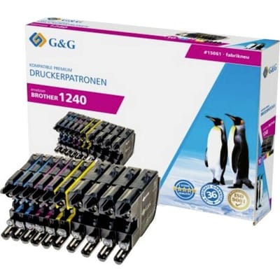 G&G Inktcartridge Compatibel Zwart, Cyaan, Magenta, Geel NP-B-0075BK 1P750-10