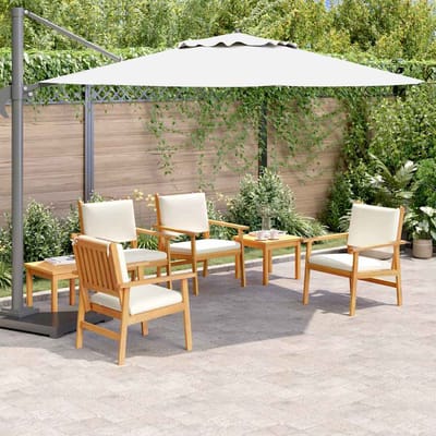vidaXL - Tuinbank - Set - 6 - st - 6-Aantal - zitplaatsen - Bruin