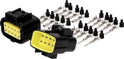 AMP Econoseal J set 10-polig 0,5-1,5mm² I waterdichte connector motorfiets auto I KALI-2110 I industriële kwaliteit